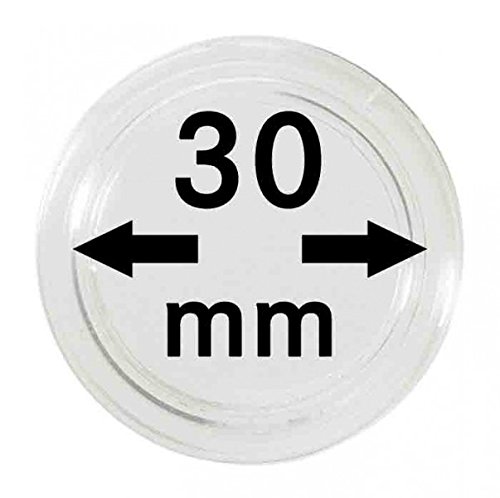 Lindner Münzkapseln für Münzen Ø 14-50 mm. 10 STück von Lindner