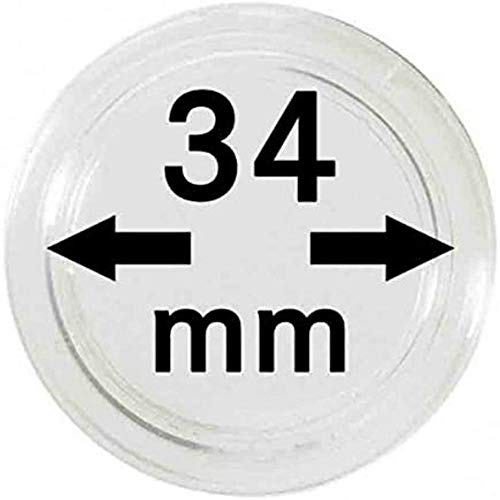 Lindner Münzkapseln für Münzen Ø 14 - 50 mm. Zur Wahl per 1, 5, 10, 100 Stück (34 mm - per 10) von LINDNER Das Original