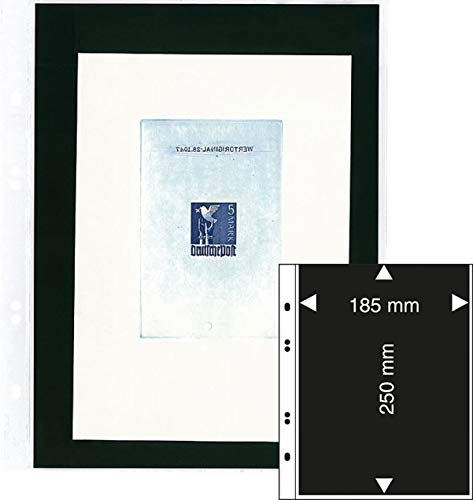 Lindner Multi Collect Banknotenblätter mit Schwarzer Folieneinlage 1, 5, 10 Stück zur Auswahl (1 Tasche - per 5 Stk.) von Lindner