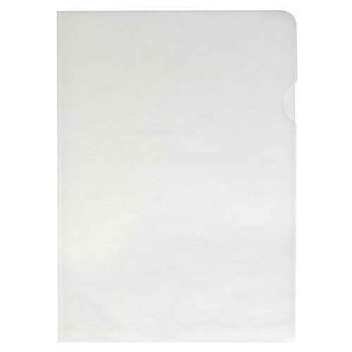 Lindner Pergamin-Prospekt-/ Sichtthüllen A5 - A4, 25er, 50er, 100er Pack zur Wahl (A4, an Zwei Seiten offen - 50er Pack (719LS)) von Lindner
