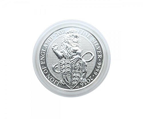 Lindner Münzkapseln Innen-Ø 39 mm, Innenhöhe 6 mm, 10er-Packung, z.B. für 2 Oz Großbritannien Queen's Beast (Silber) … von Lindner