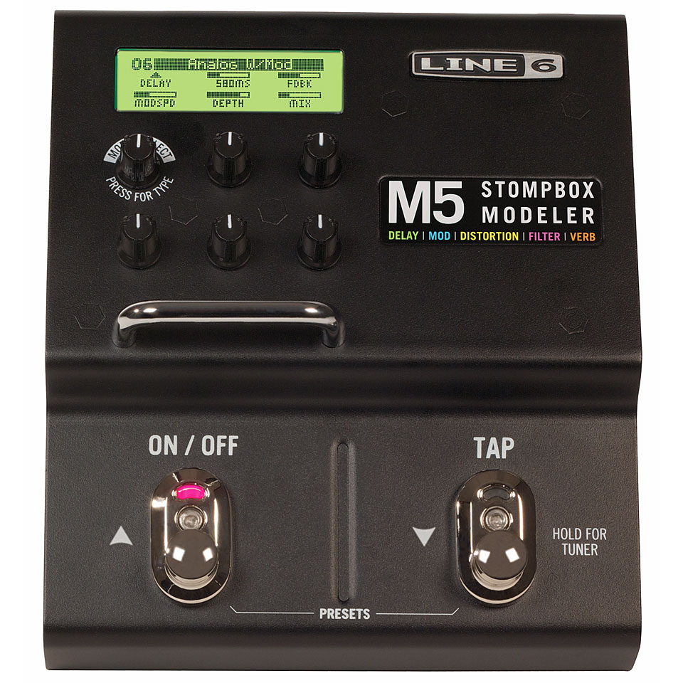 Line 6 M5 Stompbox Modeler Multieffektgerät E-Gitarre Line 6 M5 Stompbox Modeler Multieffektgerät E-Gitarre von Line 6