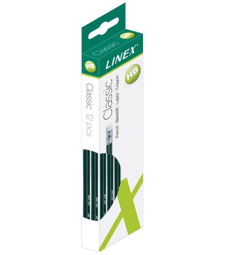 Linex Bleistifte m. Radiergummi - Classic - 12er-Pack - Linex - One Size - Bleistifte Linex Bleistifte m. Radiergummi - Classic - 12er-Pack - Linex - One Size - Bleistifte von Linex