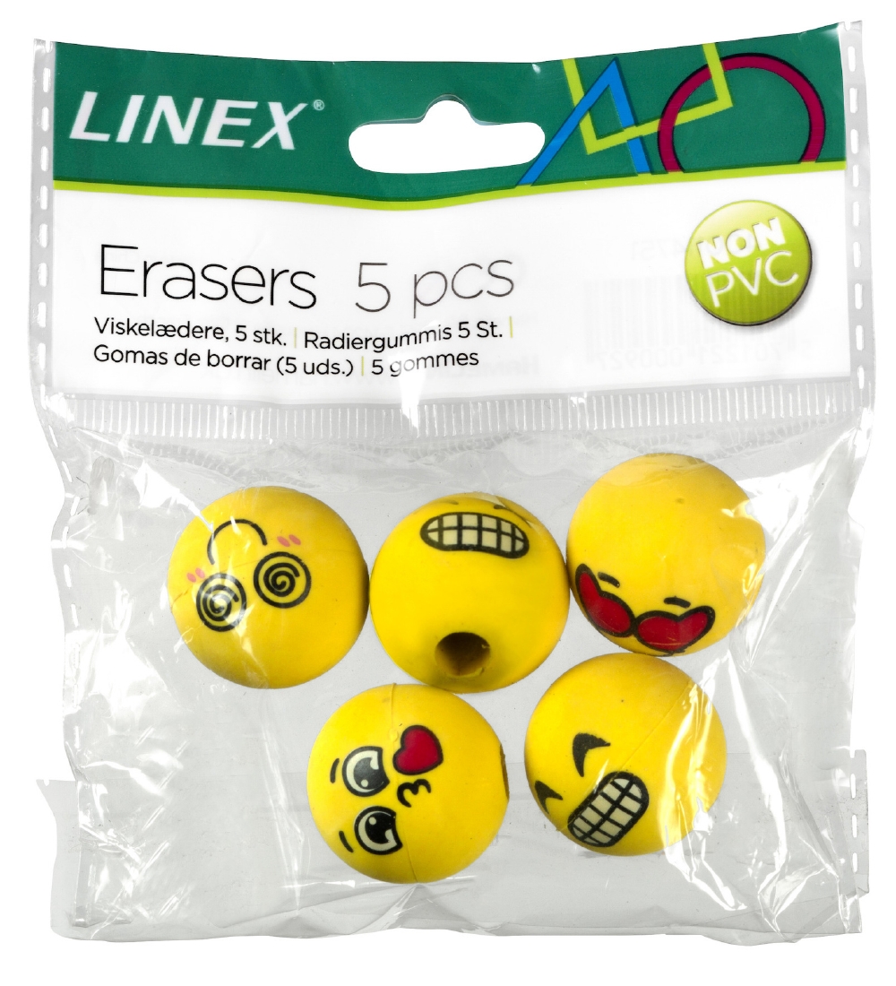 Linex Radiergummi - 5 st. - Emojis - Linex - One Size - Radiergummis Linex Radiergummi - 5 st. - Emojis - Linex - One Size - Radiergummis von Linex