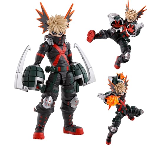 Bakugou Katsuki Figur MHA Anime Figuren Actionfigur Austauschbares Modell PVC Stehskulptur 15cm Desktop MHA Dekoration Sammlerstück von Linfemy