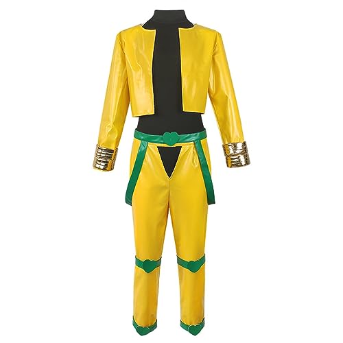 Linfemy Anime Dio Brando Cosplay Kostüm Anime Merch Halloween Cosplay Kleidung Set Karneval Kostüm Mottoparty Performance Unisex Erwachsene von Linfemy