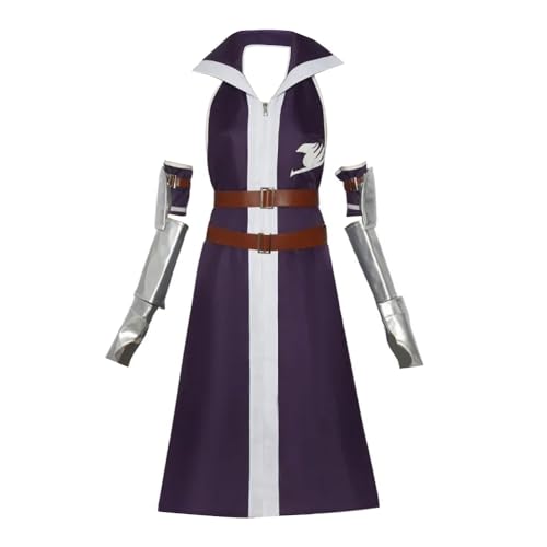 Linfemy Anime Erza Scarlet Cosplay-Kostüm, Grau, Fullbuster, Anime-Perücke, Halloween, Cosplay, Kleidung, Karneval, Kostüm, Mottoparty, Aufführung von Linfemy
