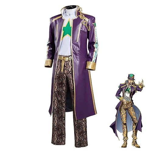 Linfemy Anime Jotaro Cosplay Kostüm Anzug Anime Merch Cosplay Set Perücke Halloween Kleidung Karneval Kostüm Mottoparty Performance Linfemy Anime Jotaro Cosplay Kostüm Anzug Anime Merch Cosplay Set Perücke Halloween Kleidung Karneval Kostüm Mottoparty Performance von Linfemy