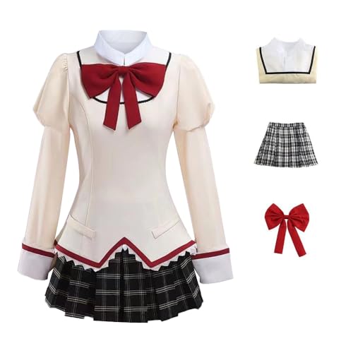 Linfemy Anime Kaname Madoka Cosplay Mami Tomoe Uniform Faltenrock Cosplay Kostüm Komplettes Set Schuluniform Halloween Karneval Party Performance Linfemy Anime Kaname Madoka Cosplay Mami Tomoe Uniform Faltenrock Cosplay Kostüm Komplettes Set Schuluniform Halloween Karneval Party Performance von Linfemy