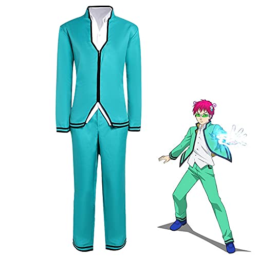 Linfemy Anime Saiki Kusuo Cosplay Kostüm Uniform Set Merch Teruhashi Kokomi Halloween Anime Cosplay Karneval Mottoparty Performance für Erwachsene Fans von Linfemy