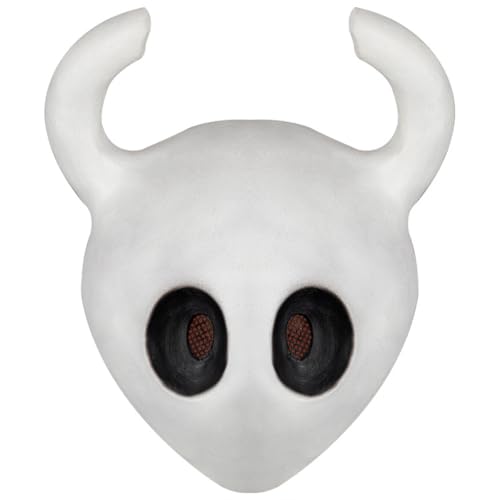 Linfemy Hohler Umhang, Cosplay-Maske, hohl, Silksong Anime, Cosplay, Kostüm, 80 cm, Halloween, Karneval, Kostüm, Anime, Party, Performance, Unisex, Rot von Linfemy