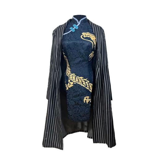 Linfemy Ryuge Kisak Cosplay Cheongsam Kostüm Anime Merch Halloween Cosplay Rock Set Karneval Kostüm Anime Party Performance Erwachsene Damen Linfemy Ryuge Kisak Cosplay Cheongsam Kostüm Anime Merch Halloween Cosplay Rock Set Karneval Kostüm Anime Party Performance Erwachsene Damen von Linfemy
