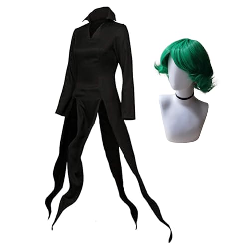 Linfemy Tatsumaki HELLISH BLIZZARD Cosplay Kostüm Kleid Anime Cosplay Set Rock Halloween Karneval Kostüm Anime Party Performance für Damen von Linfemy