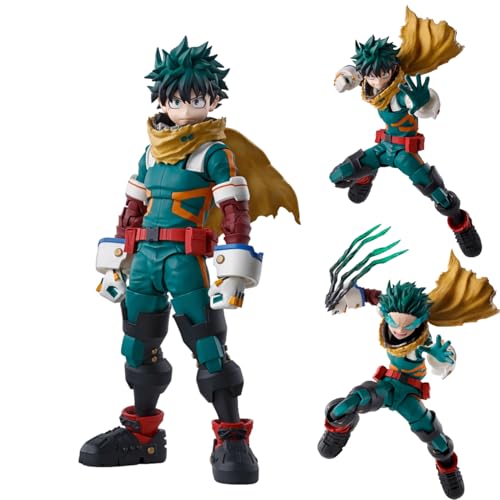 Midoriya Izuku Figur MHA Anime Figuren Actionfigur austauschbares Modell PVC Stehskulptur 15cm Desktop MHA Dekoration Sammlerstück von Linfemy