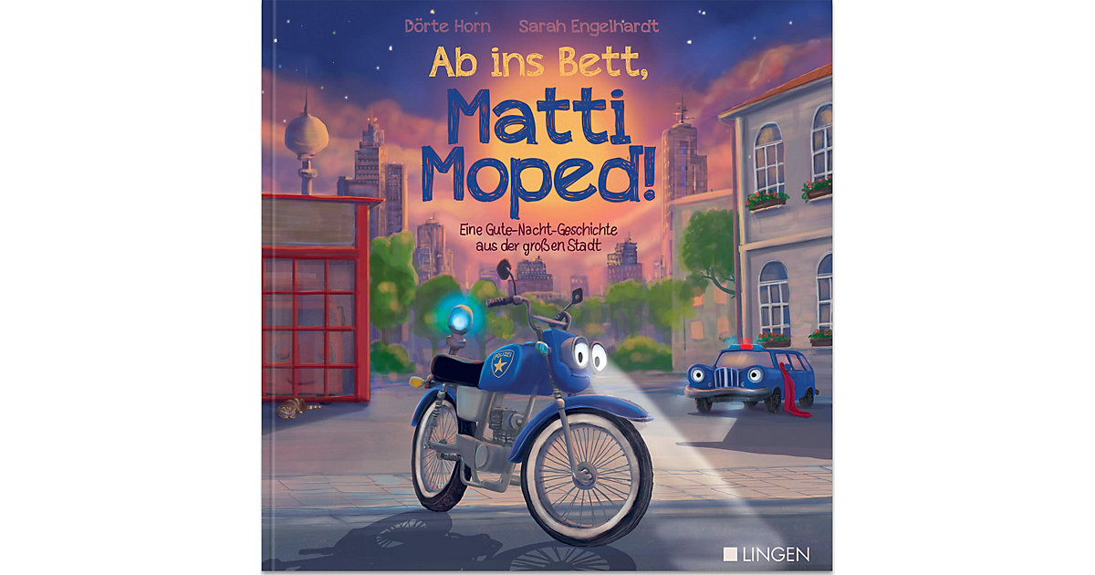 Buch - Ab ins bett, Matti Moped! - Eine Gute-Nacht-Geschichte aus der großen Stadt von Lingen Verlag