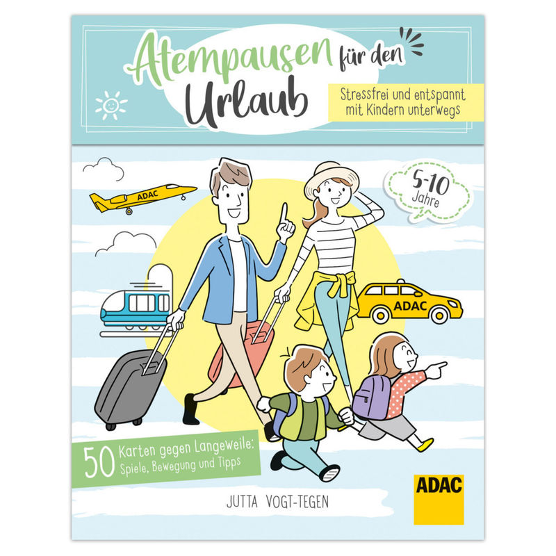 ADAC Atempausen für den Urlaub - Stressfrei und entspannt mit Kindern unterwegs - 50 Karten gegen Langeweile von Lingen
