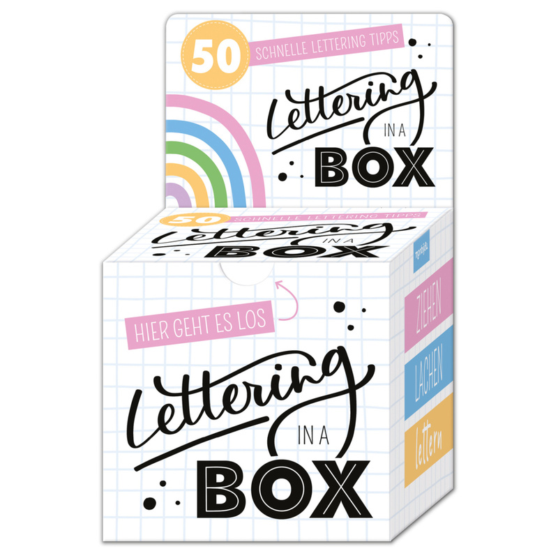 Lettering in a Box - 50 schnelle Letteringtipps - ziehen lachen lettern von Lingen