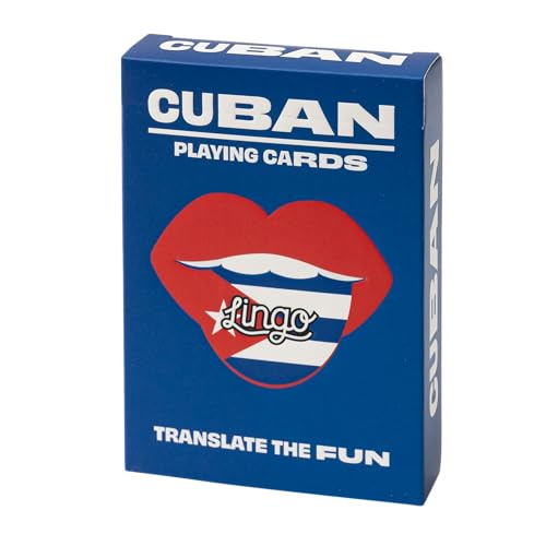 Cuban Lingo Spielkarten | Reise-Lernkarten | Lernen Sie kubanischen Wortschatz auf lustige und einfache Weise | 52 wichtige Übersetzungen von Lingo