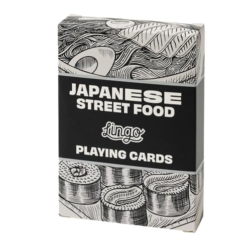 Japanese Street Food Lingo Spielkarten | Japanische Street Food Rezepte & Tipps | Reise-Lernkarten-Deck von Lingo
