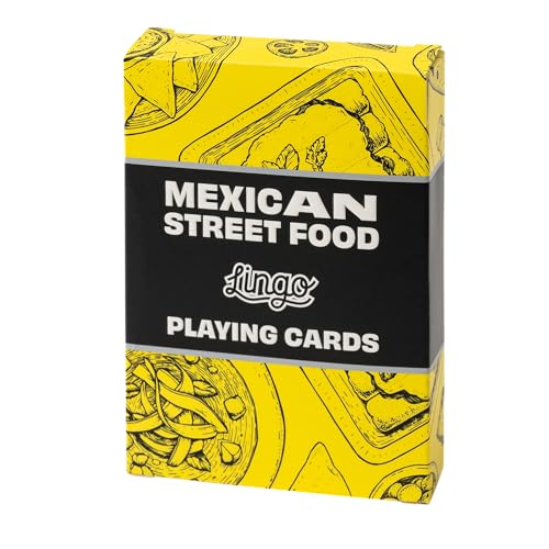 Mexican Street Food Lingo Spielkarten, Mexikanische Street Food-Rezepte und Tipps, Reise-Lernkarten-Deck von Lingo