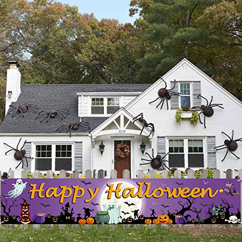 Happy Halloween Banner - Langer Stoff Kürbis Geister Mond Trick or Treat Hof Schild Hintergrund für Party Dekoration, Outdoor Zaun, Garten, Terrasse und Foto Hintergrund Happy Halloween Banner - Langer Stoff Kürbis Geister Mond Trick or Treat Hof Schild Hintergrund für Party Dekoration, Outdoor Zaun, Garten, Terrasse und Foto Hintergrund von Lingqiang