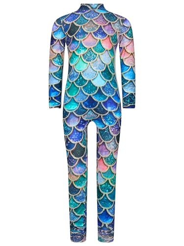 Linjinx Kinder Mädchen Meerjungfrau Kostüm Badeanzug Langarm Fischschuppen Jumpsuit Sport Body Gymnastik Bodysuit Bunt 134-140 Linjinx Kinder Mädchen Meerjungfrau Kostüm Badeanzug Langarm Fischschuppen Jumpsuit Sport Body Gymnastik Bodysuit Bunt 134-140 von Linjinx