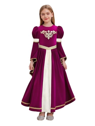 Linjinx Prinzessinnenkostüm für Mädchen Burgfräulein Kostüm Mittelalter Kleid Mit Trompetenärmel Kinderkostüm Renaissance Dame Faschingskostüme Rosa 122-128 Linjinx Prinzessinnenkostüm für Mädchen Burgfräulein Kostüm Mittelalter Kleid Mit Trompetenärmel Kinderkostüm Renaissance Dame Faschingskostüme Rosa 122-128 von Linjinx