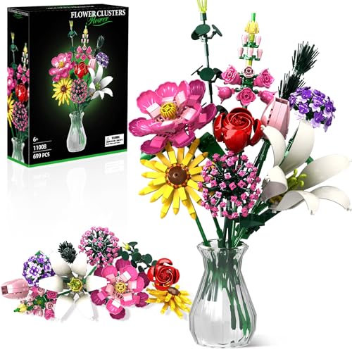 Linkowin Blumenstrauß-Bauset, 699-teilig, kreative DIY-Pflanzenstrauß-Dekoration, 10 einzigartige Blumensträuße für Mädchen, Frauen, Erwachsene ab 6 Jahren, ideales Geschenk für Valentinstag Linkowin Blumenstrauß-Bauset, 699-teilig, kreative DIY-Pflanzenstrauß-Dekoration, 10 einzigartige Blumensträuße für Mädchen, Frauen, Erwachsene ab 6 Jahren, ideales Geschenk für Valentinstag von Linkowin