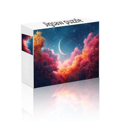 Puzzle Erwachsene 1000 Teile Baum, Sternenhimmel Puzzle Lernspiel Herausforderung Schwierigkeit, Vielfältig Puzzlespiele, Freizeitaktivität Lustige Geschenke Wohndeko für Erwachsene ab 14 Jahren S-7 von Linncen