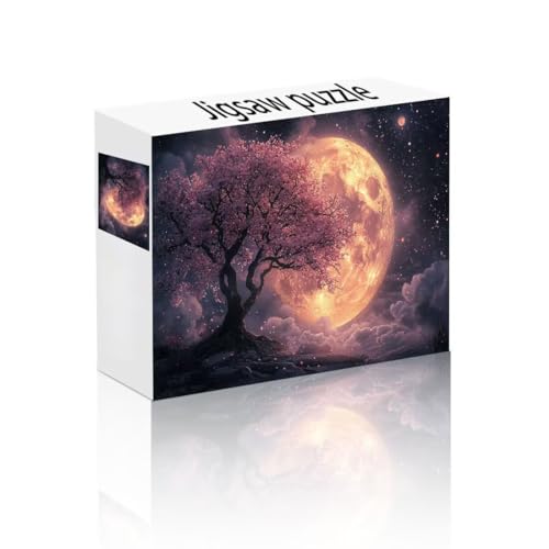 Puzzle Erwachsene 1000 Teile Baum, Sternenhimmel Puzzle Lernspiel Herausforderung Schwierigkeit, Vielfältig Puzzlespiele, Freizeitaktivität Lustige Geschenke Wohndeko für Erwachsene ab 14 Jahren U-3 von Linncen