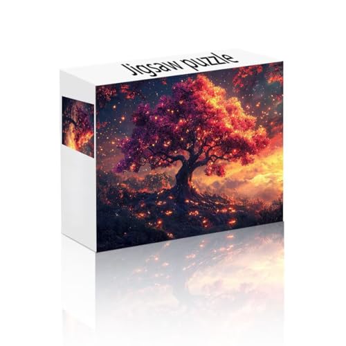 Puzzle Erwachsene 1000 Teile Baum, Traum Puzzle Lernspiel Herausforderung Schwierigkeit, Vielfältig und Bunt Puzzlespiele, Freizeitaktivität Lustige Geschenke Wohndeko für Erwachsene ab 14 Jahren I-8 von Linncen