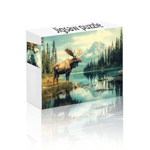 Puzzle Erwachsene 1000 Teile Berg, REH Puzzle Lernspiel Herausforderung Schwierigkeit, Vielfältig und Bunt Puzzlespiele, Freizeitaktivität Lustige Geschenke Wohndeko für Erwachsene ab 14 Jahren Q-4 von Linncen