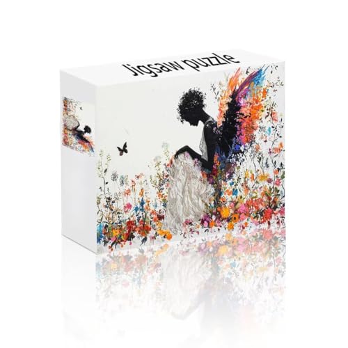 Puzzle Erwachsene 1000 Teile Engel, Schmetterling Puzzle Lernspiel Herausforderung Schwierigkeit, Vielfältig Puzzlespiele, Freizeitaktivität Lustige Geschenke Wohndeko für Erwachsene ab 14 Jahren E-2 von Linncen