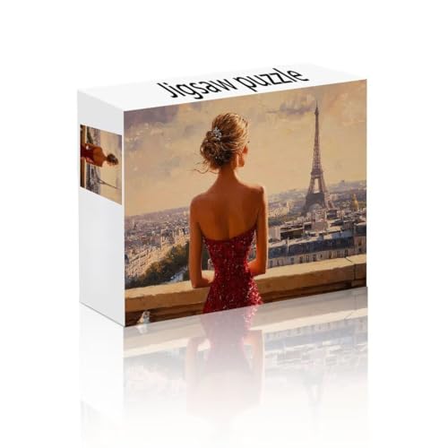 Puzzle Erwachsene 1000 Teile Frau, Paris Puzzle Lernspiel Herausforderung Schwierigkeit, Vielfältig und Bunt Puzzlespiele, Freizeitaktivität Lustige Geschenke Wohndeko für Erwachsene ab 14 Jahren R-8 von Linncen