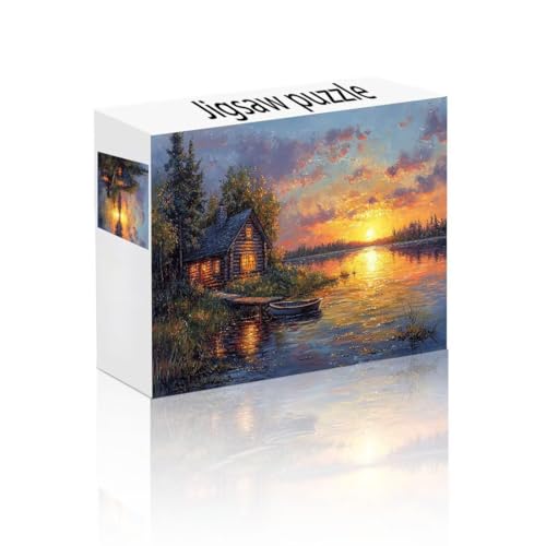 Puzzle Erwachsene 1000 Teile Haus, Sonnenuntergang Puzzle Lernspiel Herausforderung Schwierigkeit, Vielfältig Puzzlespiele, Freizeitaktivität Lustige Geschenke Wohndeko für Erwachsene ab 14 Jahren N-6 Puzzle Erwachsene 1000 Teile Haus, Sonnenuntergang Puzzle Lernspiel Herausforderung Schwierigkeit, Vielfältig Puzzlespiele, Freizeitaktivität Lustige Geschenke Wohndeko für Erwachsene ab 14 Jahren N-6 von Linncen