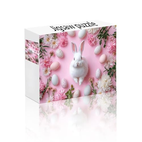 Puzzle Erwachsene 1000 Teile Kaninchen, Anlage Puzzle Lernspiel Herausforderung Schwierigkeit, Vielfältig Puzzlespiele, Freizeitaktivität Lustige Geschenke Wohndeko für Erwachsene ab 14 Jahren N-0 von Linncen