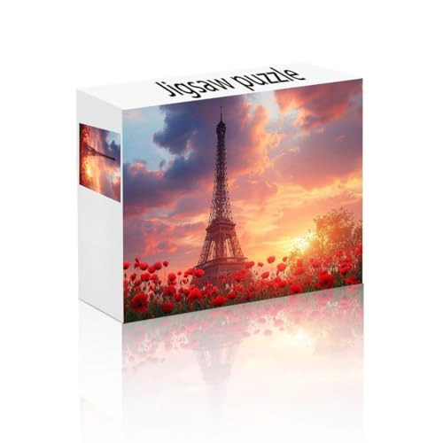 Puzzle Erwachsene 1000 Teile Landschaft, Sonnenuntergang Puzzle Lernspiel Herausforderung Schwierigkeit, Vielfältig Puzzlespiele, Freizeitaktivität Lustige Geschenke für Erwachsene ab 14 Jahren T-2 von Linncen