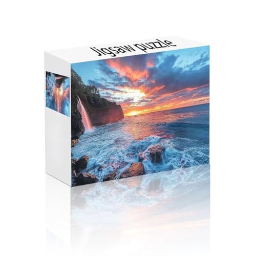 Puzzle Erwachsene 1000 Teile Meer, Wolke Puzzle Lernspiel Herausforderung Schwierigkeit, Vielfältig und Bunt Puzzlespiele, Freizeitaktivität Lustige Geschenke Wohndeko für Erwachsene ab 14 Jahren M-8 von Linncen