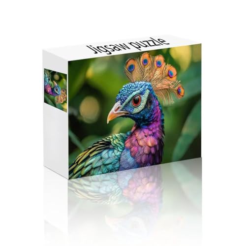 Puzzle Erwachsene 1000 Teile Pfau, Tier Puzzle Lernspiel Herausforderung Schwierigkeit, Vielfältig und Bunt Puzzlespiele, Freizeitaktivität Lustige Geschenke Wohndeko für Erwachsene ab 14 Jahren O-4 von Linncen
