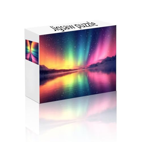 Puzzle Erwachsene 1000 Teile Polarlicht, Sternenhimmel Puzzle Lernspiel Herausforderung Schwierigkeit, Vielfältig Bunt Puzzlespiele, Freizeitaktivität Lustige Geschenke für Erwachsene ab 14 Jahren M-7 Puzzle Erwachsene 1000 Teile Polarlicht, Sternenhimmel Puzzle Lernspiel Herausforderung Schwierigkeit, Vielfältig Bunt Puzzlespiele, Freizeitaktivität Lustige Geschenke für Erwachsene ab 14 Jahren M-7 von Linncen
