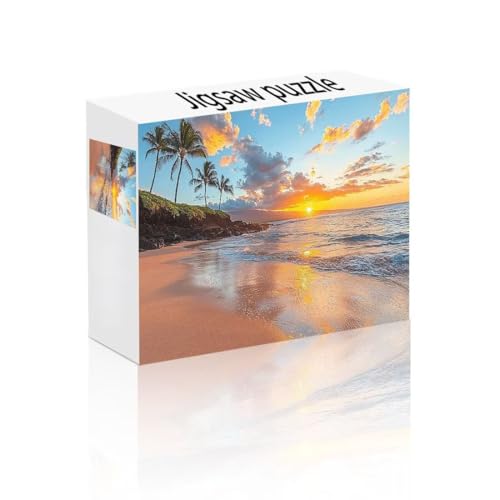 Puzzle Erwachsene 1000 Teile Sonnenuntergang, Landschaft Puzzle Lernspiel Herausforderung Schwierigkeit, Vielfältig Puzzlespiele, Freizeitaktivität Lustige Geschenke für Erwachsene ab 14 Jahren Q-3 von Linncen