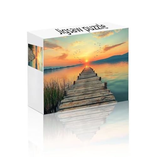 Puzzle Erwachsene 1000 Teile Sonnenuntergang, Meer Puzzle Lernspiel Herausforderung Schwierigkeit, Vielfältig Puzzlespiele, Freizeitaktivität Lustige Geschenke Wohndeko für Erwachsene ab 14 Jahren Z-8 von Linncen