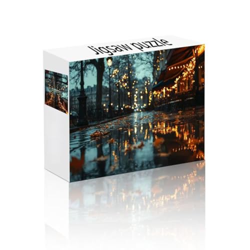 Puzzle Erwachsene 1000 Teile Straße, Baum Puzzle Lernspiel Herausforderung Schwierigkeit, Vielfältig und Bunt Puzzlespiele, Freizeitaktivität Lustige Geschenke Wohndeko für Erwachsene ab 14 Jahren E-6 von Linncen