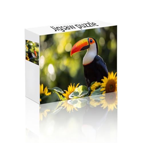Puzzle Erwachsene 1000 Teile Vogel, Sonnenblume Puzzle Lernspiel Herausforderung Schwierigkeit, Vielfältig Puzzlespiele, Freizeitaktivität Lustige Geschenke Wohndeko für Erwachsene ab 14 Jahren L-0 von Linncen