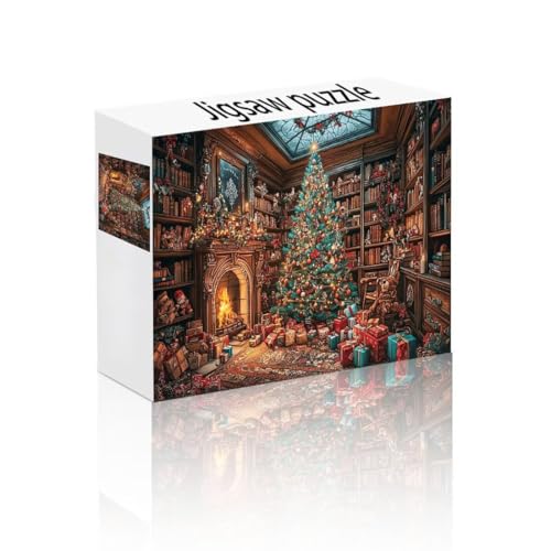 Puzzle Erwachsene 1000 Teile Weihnachten, Weihnachtsbaum Puzzle Lernspiel Herausforderung Schwierigkeit, Vielfältig Puzzlespiele, Freizeitaktivität Lustige Geschenke für Erwachsene ab 14 Jahren I-2 von Linncen