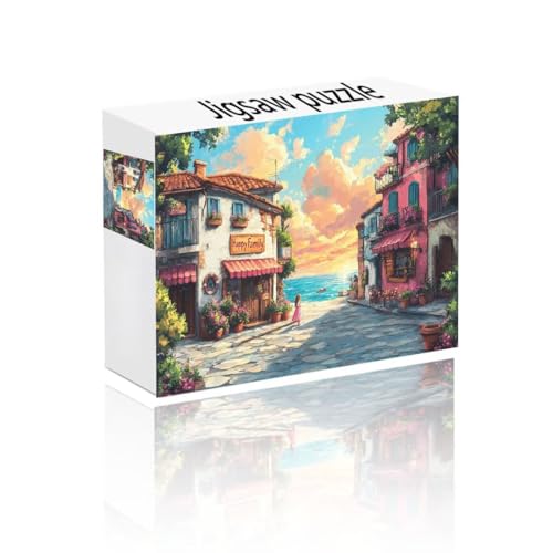 Puzzle Erwachsene 1000 Teile Wolke, Straße Puzzle Lernspiel Herausforderung Schwierigkeit, Vielfältig Bunt Puzzlespiele, Freizeitaktivität Lustige Geschenke Wohndeko für Erwachsene ab 14 Jahren Y-3 von Linncen