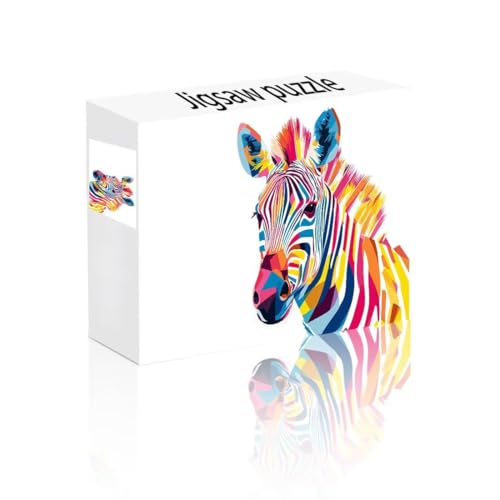 Puzzle Erwachsene 1000 Teile Zebra, Tier Puzzle Lernspiel Herausforderung Schwierigkeit, Vielfältig und Bunt Puzzlespiele, Freizeitaktivität Lustige Geschenke Wohndeko für Erwachsene ab 14 Jahren D-0 von Linncen