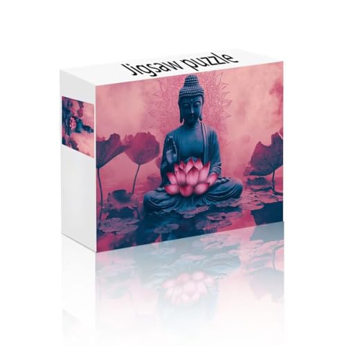 Puzzle Erwachsene 1000 Teile Zen, Lotus Puzzle Lernspiel Herausforderung Schwierigkeit, Vielfältig und Bunt Puzzlespiele, Freizeitaktivität Lustige Geschenke Wohndeko für Erwachsene ab 14 Jahren B-6 von Linncen