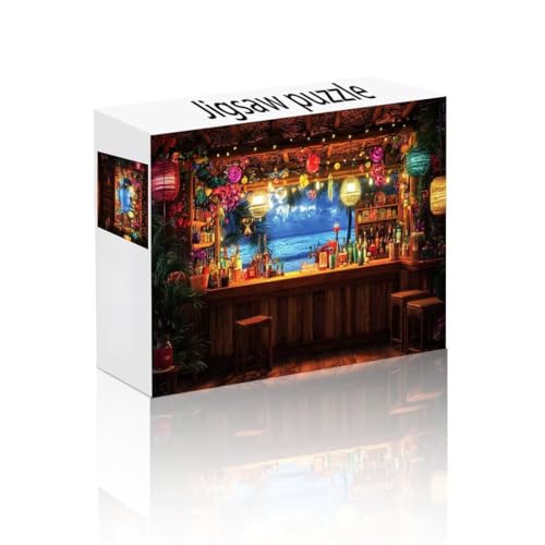 Puzzle Erwachsene 140 Teile Anlage, Bar Puzzle Lernspiel Herausforderung Schwierigkeit, Vielfältig und Bunt Puzzlespiele, Freizeitaktivität Lustige Geschenke Wohndeko für Erwachsene ab 14 Jahren B-1 von Linncen