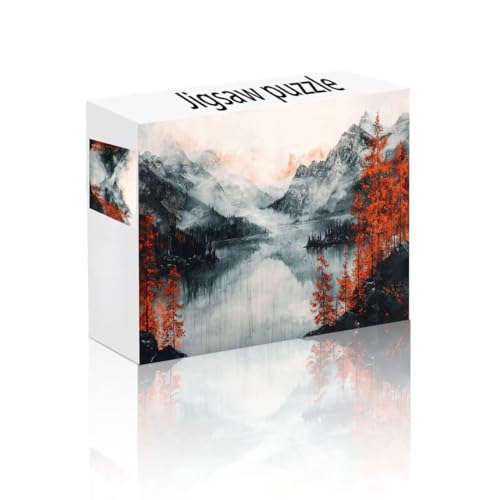 Puzzle Erwachsene 140 Teile Baum, Berg Puzzle Lernspiel Herausforderung Schwierigkeit, Vielfältig und Bunt Puzzlespiele, Freizeitaktivität Lustige Geschenke Wohndeko für Erwachsene ab 14 Jahren C-7 von Linncen